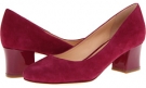 Winery Suede/Patent Cole Haan Chelsea Low Flared Heel for Women (Size 10.5)