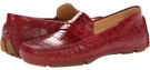 Velvet Red/Gold Croc Print Cole Haan Trillby Driver for Women (Size 5.5)