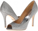 Silver Diamond Drill Badgley Mischka Jossie for Women (Size 5.5)