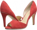 Summer Coral Kid Suede Calvin Klein Katie for Women (Size 9)