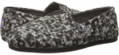 Black/Gray BOBS from SKECHERS Bobs Plush - Speckles Spots for Women (Size 5.5)