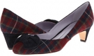 Navy Plaid Johnston & Murphy Anita Bow Pump for Women (Size 6.5)