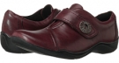 Burgundy Leather Clarks England Kessa Betty for Women (Size 5)