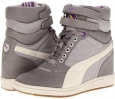 Opan Gray/White PUMA Sky Wedge LC Wn#39;s for Women (Size 6.5)