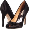 Black Satin Badgley Mischka Monique for Women (Size 6)