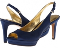 Navy Satin Nine West Able for Women (Size 5)