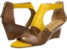 Light Brown/Yellow Leather Nine West Rooster for Women (Size 7.5)