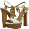 White/Natural Nine West Savvanah for Women (Size 5)