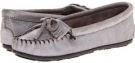 Pewter Metallic Minnetonka Metallic Moc for Women (Size 11)