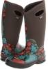 Chocolate Multi Bogs Classic Winter Blooms Tall Insulated Boot for Women (Size 8)