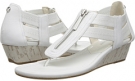 White Soft Tumble Calf Donald J Pliner Dori for Women (Size 7)