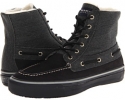 Black Sperry Top-Sider Winterized Heavy Canvas Bahama Boot for Men (Size 13)