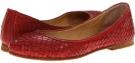 Burnt Red Dipped Veg Tan Frye Carson Woven Dipped for Women (Size 9.5)