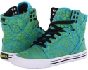 Turquoise/Yellow/White Supra Skytop for Women (Size 5.5)