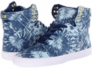 Navy Suede/Vanilla Tye Dye Supra Skytop for Women (Size 7)