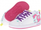 White/Crazy Pink/Citrus DC Court Graffik W for Women (Size 9)