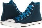 Atomic Blue Converse Chuck Taylor All Star Dark Wash Neons Hi for Women (Size 11)