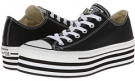 Black/White Snake Multi Converse Layer Cake Platform for Women (Size 10)