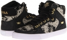 Black/Gold/White Supra Vaider for Women (Size 5)