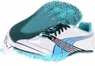 White/Blue Curacao/Black PUMA Complete TFX Sprint 3 Wn's for Women (Size 8.5)