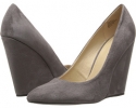 Grey Fabric Nine West Boomer for Women (Size 9)