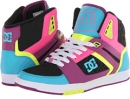 Black/Fluorescent Shocking Pink DC Stance HI W for Women (Size 8)