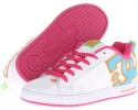 White/Ocean/Citrus DC Court Graffik W for Women (Size 9.5)