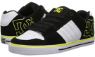 White/Black/Yellow DC Chase for Men (Size 6)