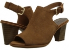 Dark Natural Suede Bandolino Juda for Women (Size 6.5)