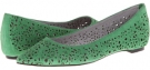 Spring Green Suede Johnston & Murphy Tami Laser Ballet for Women (Size 7)