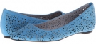 Turquoise Suede Johnston & Murphy Tami Laser Ballet for Women (Size 6.5)