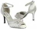 Dyeables Frilly Shoes (Silver) - Women's Wedding