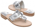 Jack Rogers Navajo Sandals (Silver) - Women's
