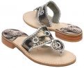 Jack Rogers Navajo Sandals (Pewter/Silver) - Women's
