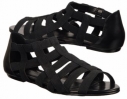 Karma Sandals (Black Elastic) - Women's Women's 6.5