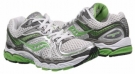 Saucony ProGrid Hurricane 13 Shoes (White/Silver/Green) - Women's for Women Saucony ProGrid Hurricane 13 Shoes (White/Silver/Green) - Women's