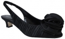 Accent Shoes (Black Satin) - Women's Women's 6.5