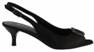 Classic Shoes (Black Satin) - Women's Women's 6.5