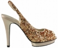 Gleem Shoes (Gold Sequin) - Women's Women's 6.5