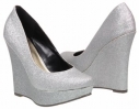 Michael Antonio Anderson Glitter Shoes (Silver) - Women's