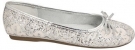 Nina Fanti Pre/Grd Shoes (Silver Glitter Lace) - Kids'
