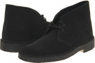 Black Suede/Grey Clarks England Desert Boot for Men (Size 13)