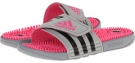 Mid Grey/Black/Solar Pink adidas adissage for Women (Size 8)