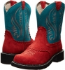 Crimson/Turquoise Ariat Fatbaby Sheila for Women (Size 7)