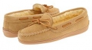 Tan Suede Minnetonka Pile Lined Hardsole for Women (Size 11)