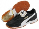 Black/White/Gold PUMA King Indoor IT for Men (Size 9.5)