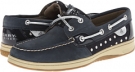 Navy/Silver Metallic Dot Sperry Top-Sider Bluefish 2-Eye for Women (Size 9)