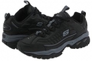 Black/Black Cow Silk SKECHERS Energy - Afterburn for Men (Size 9)