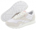 White/Light Grey Reebok Lifestyle Classic Nylon W for Women (Size 12)