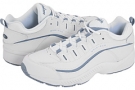 White/Medium Blue Leather Easy Spirit Romy for Women (Size 6.5)